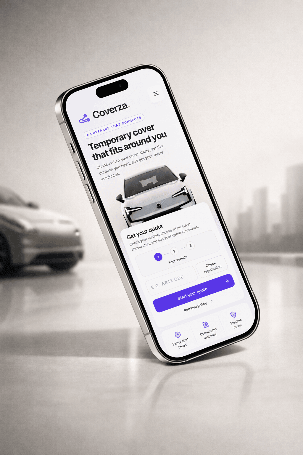 Vehicle detail with Coverza